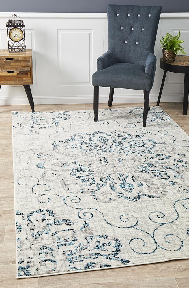 Giselle Transitional Rug Blue Grey 230x160cm