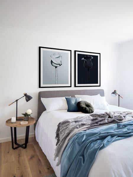 Glacier - Frame Black - With Mat - 68x84 - Portrait