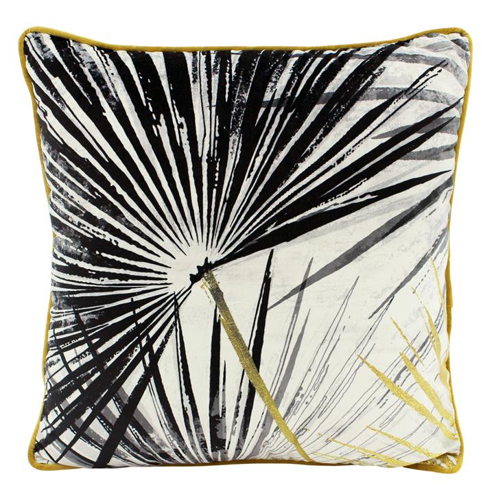 Gold Palm Velvet 50x50cm