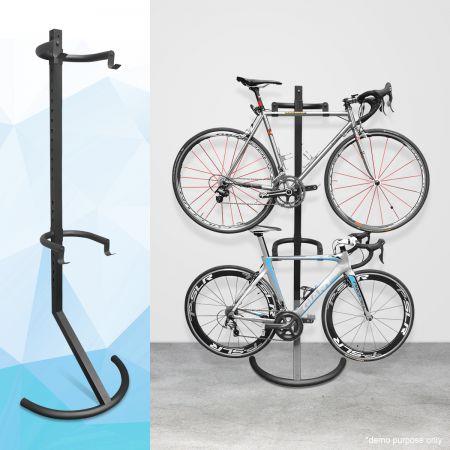 Gravity Bike Storage Rack Carries Two Bikes