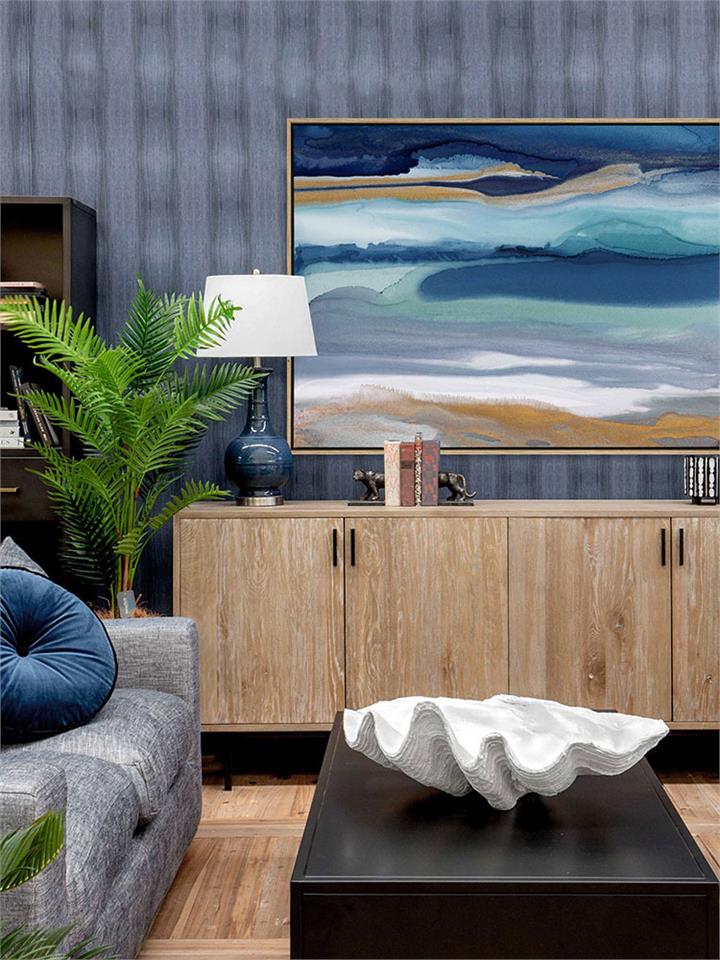 Great Oyster Bay - Oak Box Frame Canvas - 90x120 - Landscape