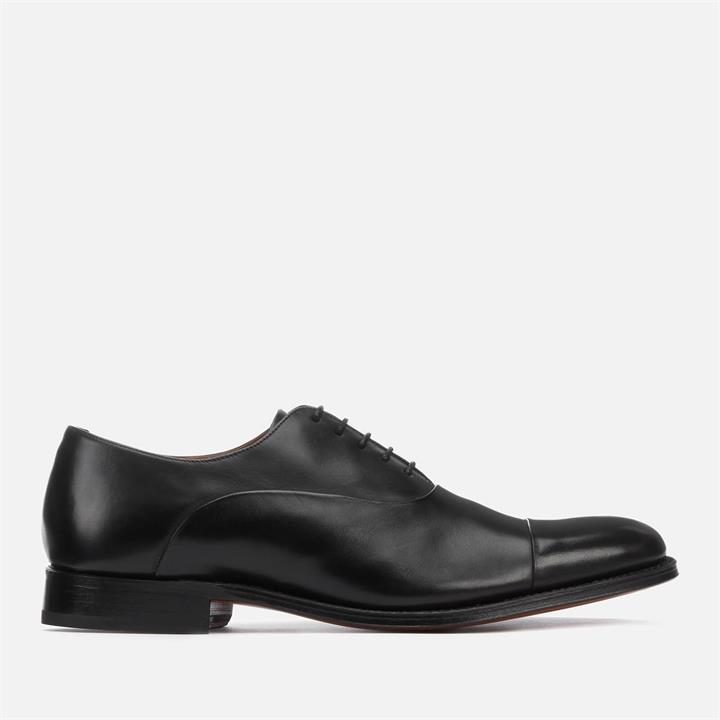 Grenson Men's Bert Leather Toe Cap Oxford Shoes - Black - UK 11