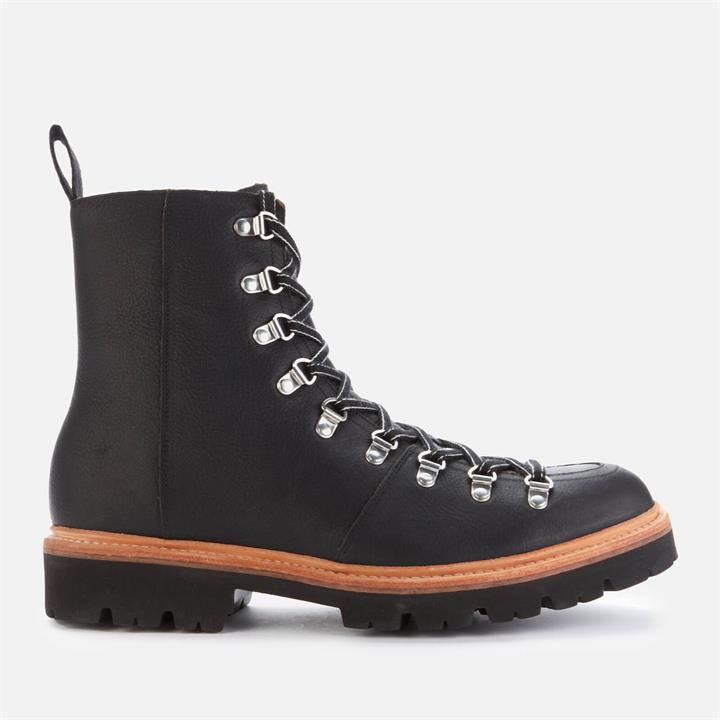 Grenson Men's Brady Leather Hiking Style Boots - Black - UK  8