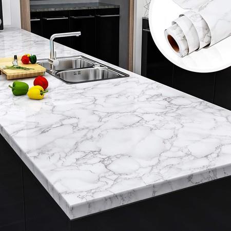 Grey Faux Marble Peel and Stick Countertops 24
