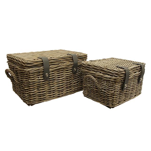 Grove SET 2 Baskets with Lid