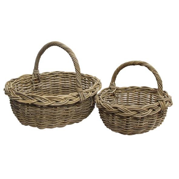 Grove Set 2 Oval Harvest Basket