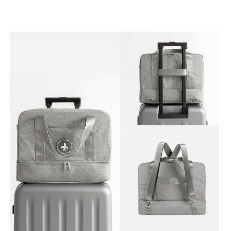 Gym Totes Bag For Men and Women with Shoes Compartment Beach Bag Dry Wet Depart Swim Waterproof