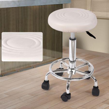 Hairdressing Salon Barber Hydraulic Swivel Stool - White