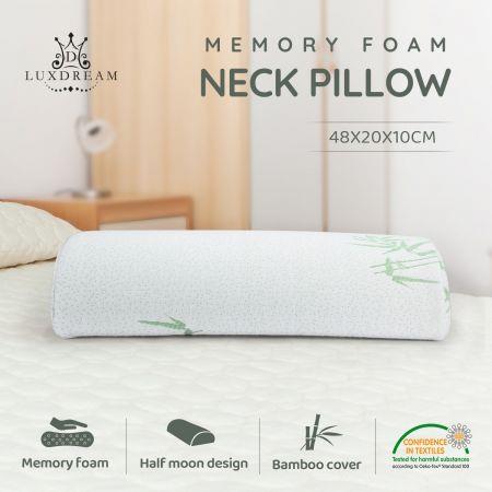 Half Moon Elevation Pillow Memory Foam Bed Pillow Cushion Neck Support Leg Elevator