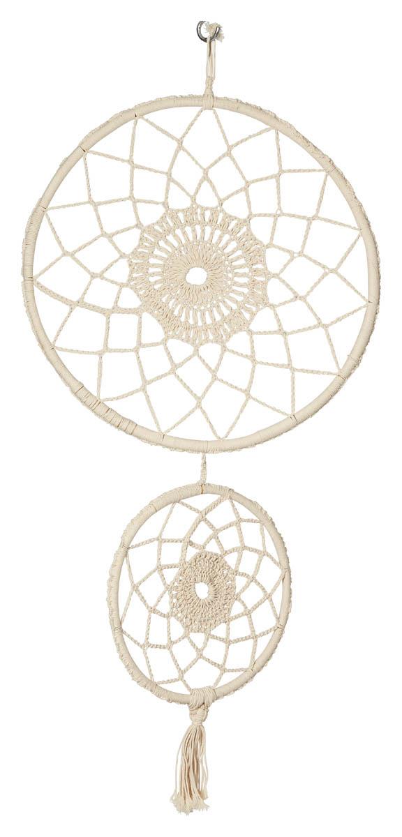 Hand Knitted Cotton Tree of Life Wall Art - Natural