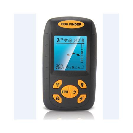 Handheld Fish Finder Portable Fishing Kayak Fishfinder Fish Depth Finder Fishing Gear with Sonar Transducer and LCD Display