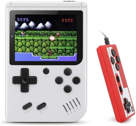 Handheld Game Console, Retro Game Player with 400 Classic FC Games 3.0 inch Screen for 2 Players for Kids and Adult (White)