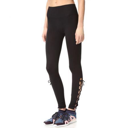Haoduoyi Women Lace-up Side Leggings Yoga Pants