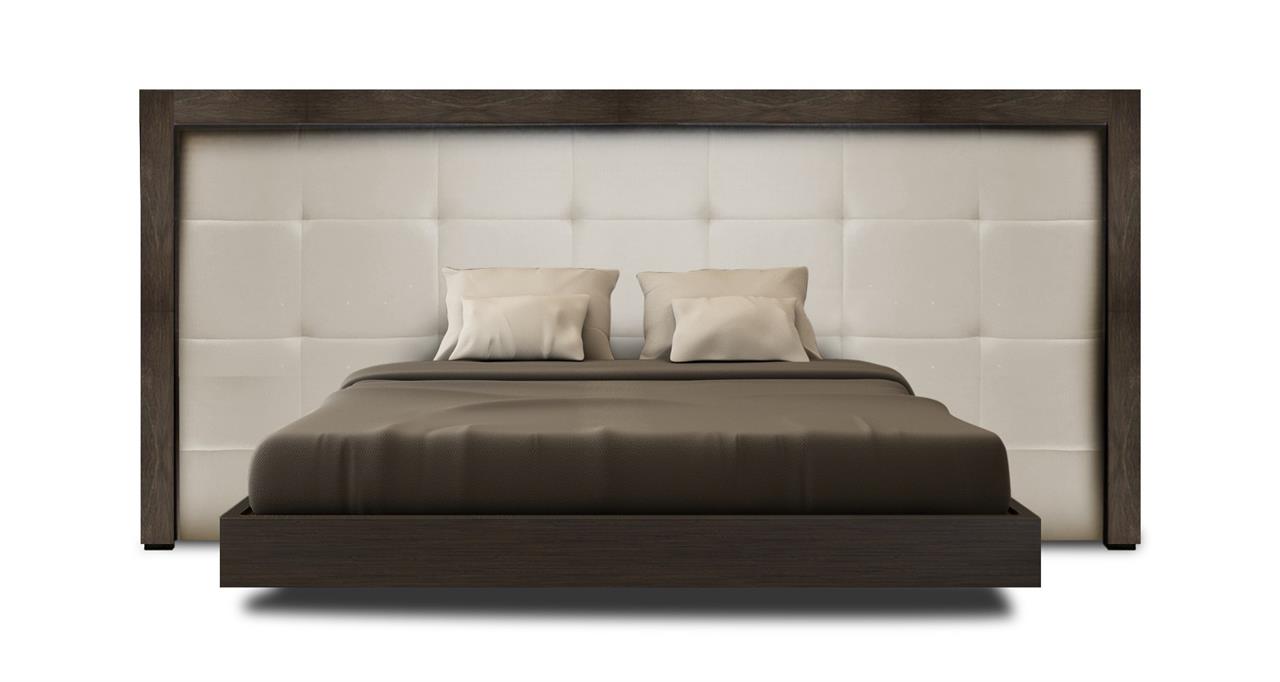 Harley custom upholstered wide timber frame bed head