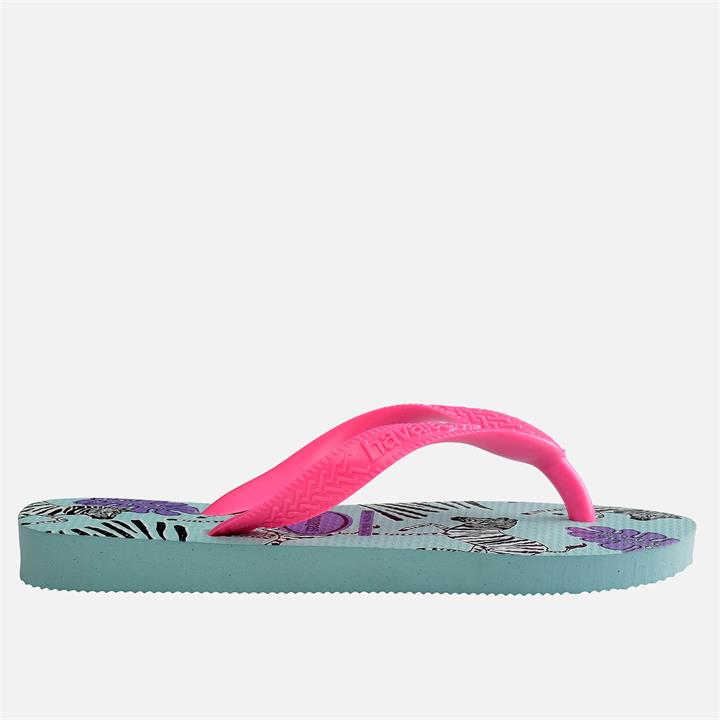 Havaianas Girls' Top Fashion Flip Flops - Sky Blue - UK 2-3 Kids