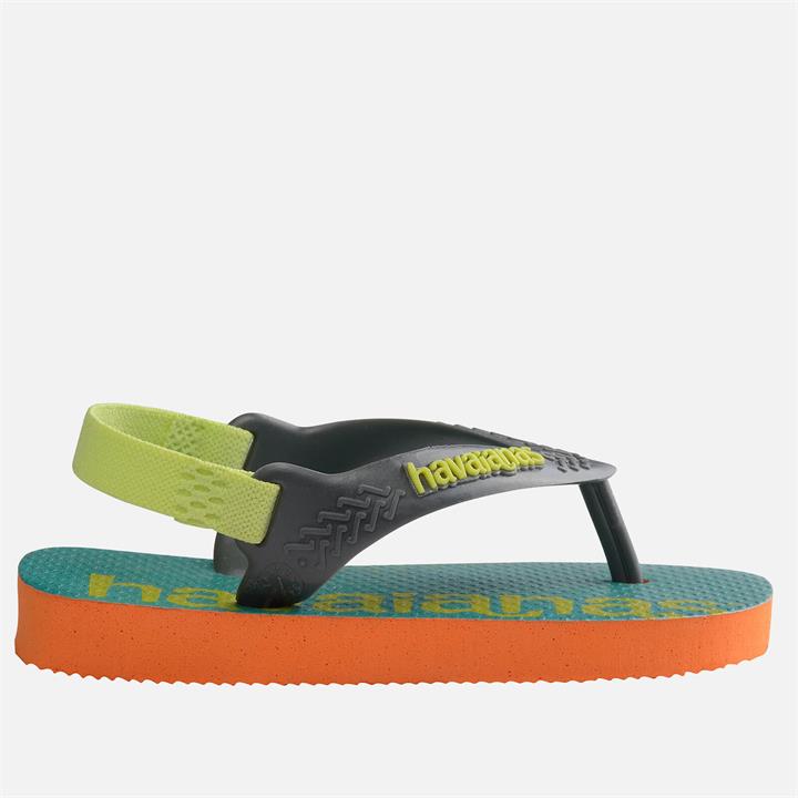 Havaianas Toddlers' Logomania Flip Flops - Begonia Orange - UK 7 Toddler
