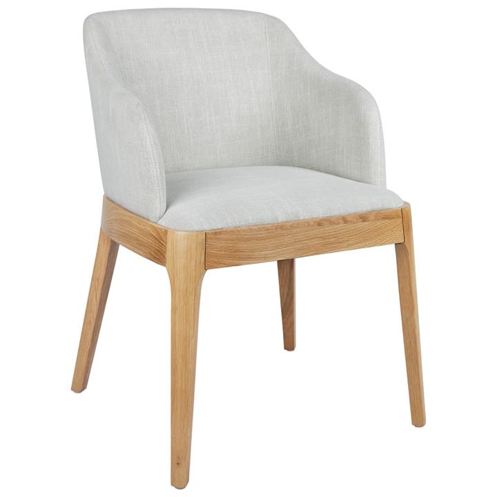 Hayes Natural Dining Chair - Natural Linen