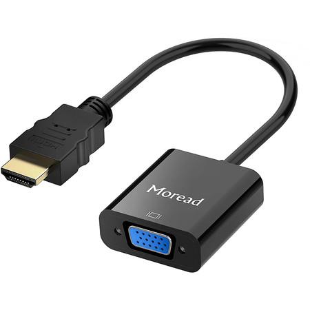 HDMI to VGA, Gold-Plated HDMI to VGA Adapter (Male to Female) for Computer, Desktop, Laptop, PC, Monitor, Projector, HDTV, Chromebook, Raspberry Pi, Roku, Xbox and More - Black