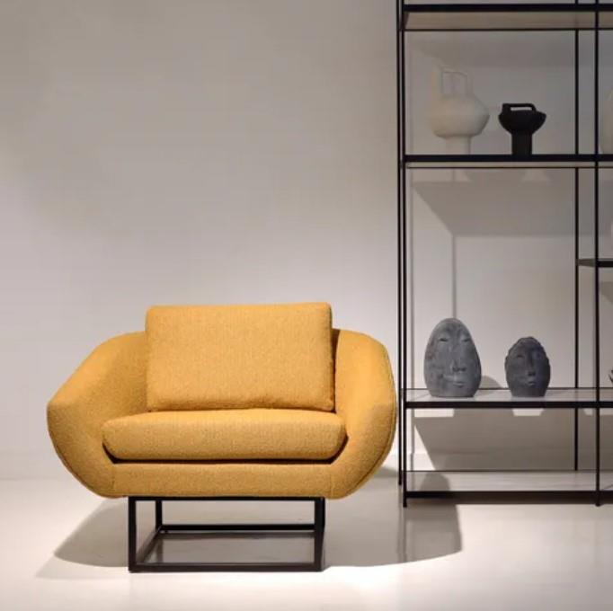 Henley Occasional Chair - Mustard Boucle