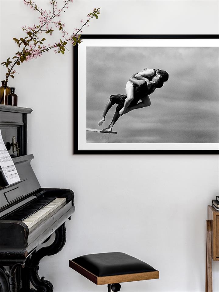 High Dive - Frame Black - With Mat - 84x105 - Landscape