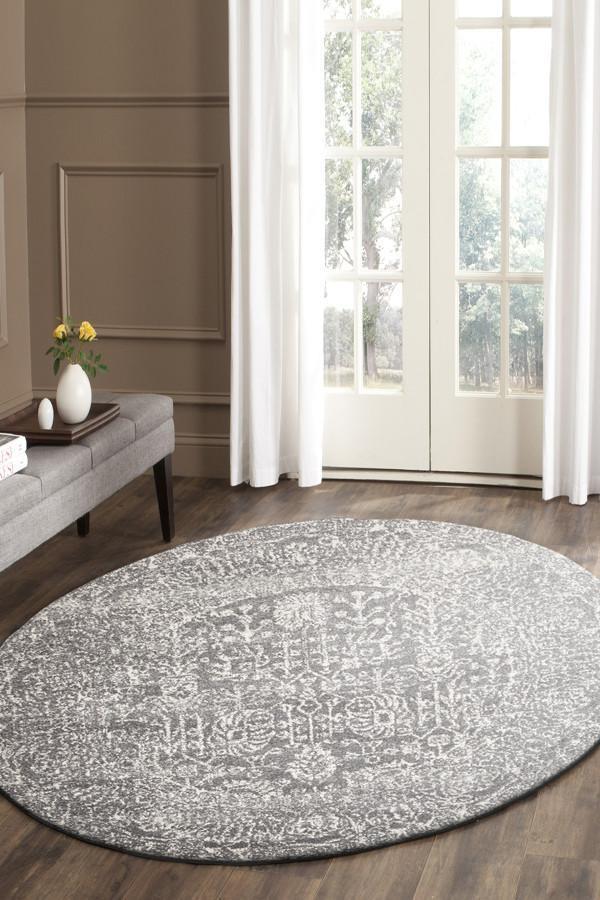 Homage Grey Transitional Rug 240x240cm