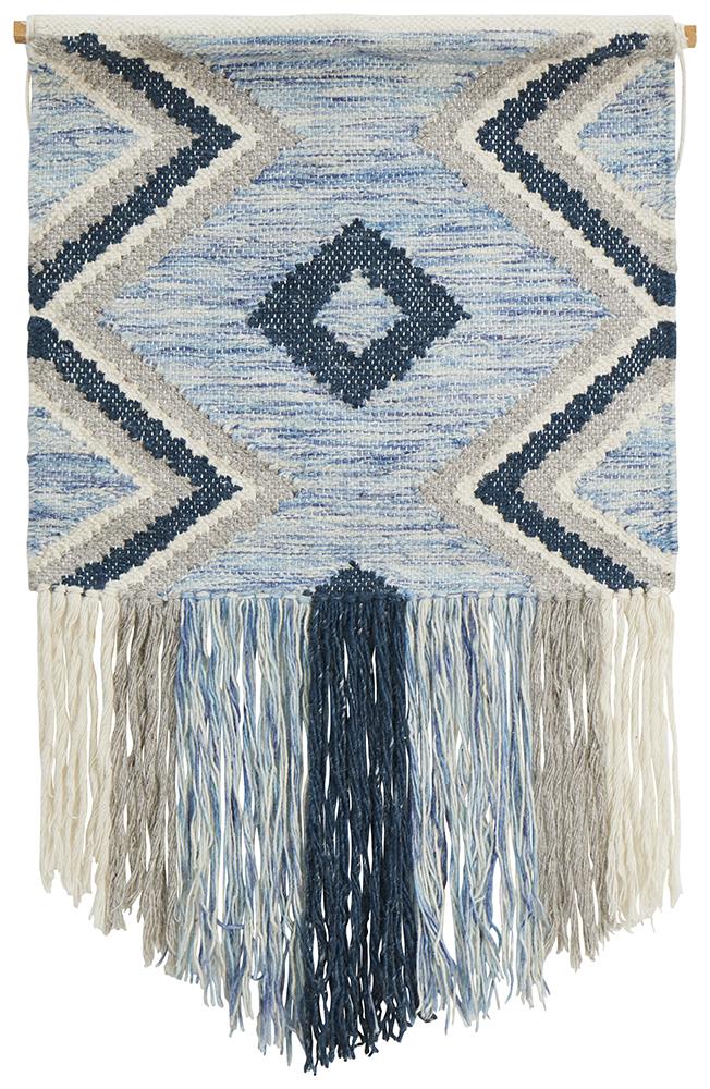 Home 439 Blue Wall Hanging 90x60cm