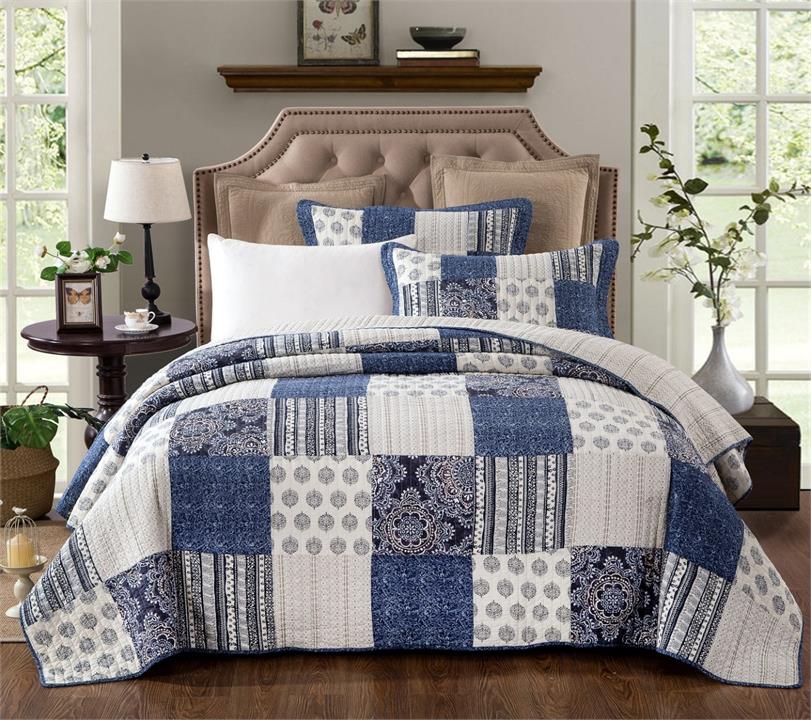 Horizon 100% Cotton Coverlet Queen 230cm x 230cm