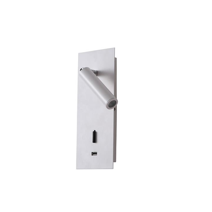 Hotel Wall Light White With Usb