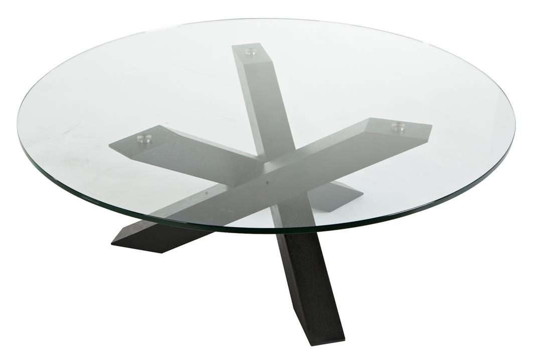 Hudson Round Coffee Table Dark Oak