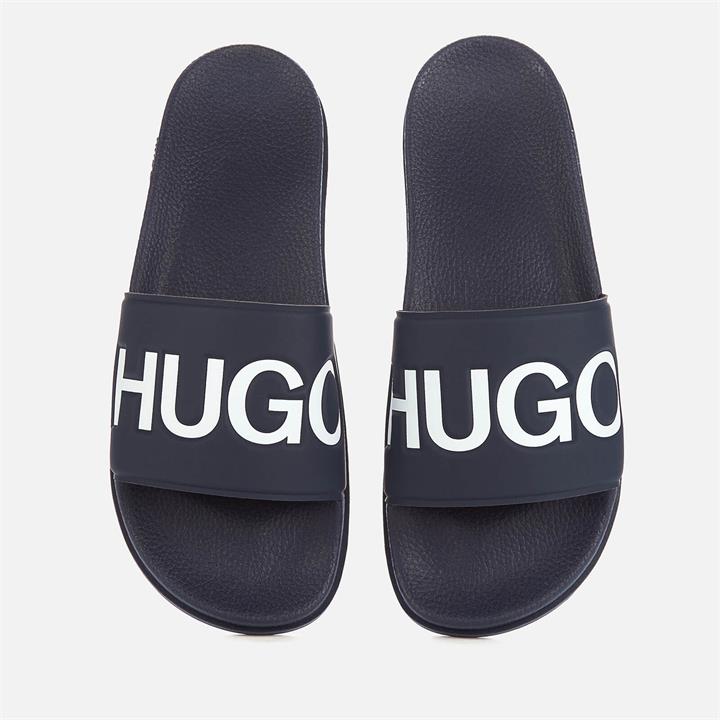 HUGO Men's Match Slide Sandals - Drak Blue - UK 7