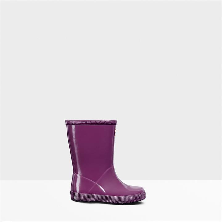 Hunter Kids' First Classic Wellington Boots - Violet - UK 9 Kids