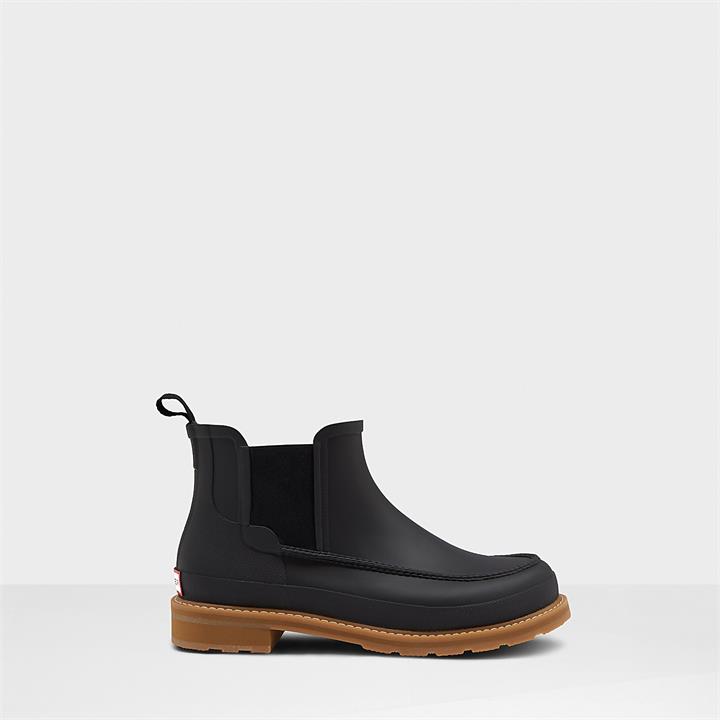 Hunter Men's Original Moc Toe Chelsea Boots - Black - UK 7