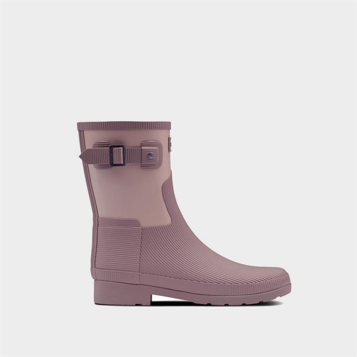 Hunter Women's Refined Short Texture Boots - Awe/Atlantis - UK 7