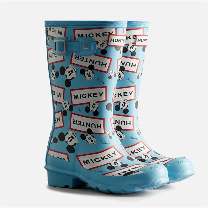 Hunter X Disney Original Kid's Disney Wellington Boots - Borealis Blue - UK 12 Kids
