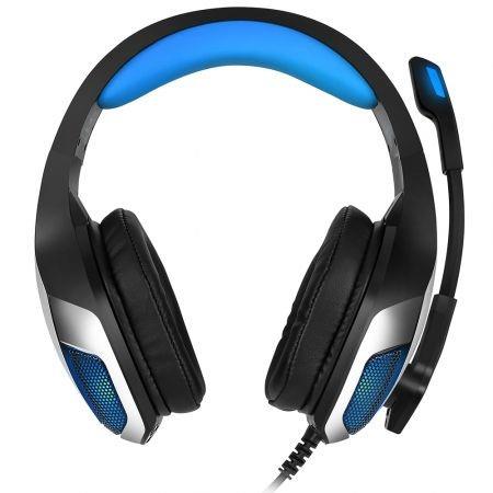 Hunterspider V - 4 3.5mm Headsets Bass Gaming Headphones with Mic LED Light for Mobile Phone PC Xbox PC Laptop