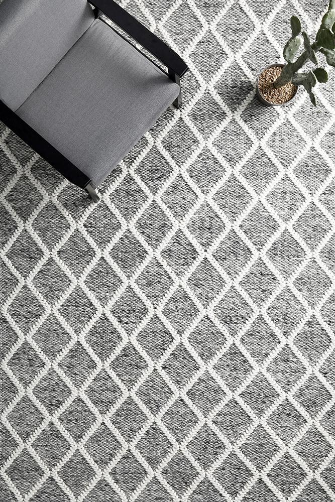 Huxley Grey Rug - 320X230CM
