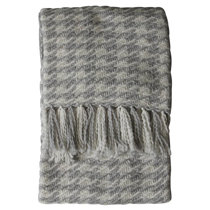 Hyeon Woven Throw Grey