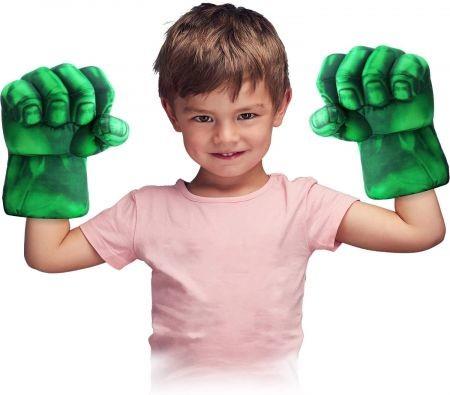 Incredible Smash Fists Punching Gloves Plush Hands Stuffed Pillow Handwear, Kids Cosplay Costumes Gloves, Superhero Toys for Boys, Toddlers, Birthday, Halloween, Christmas Xmas Gifts, Green