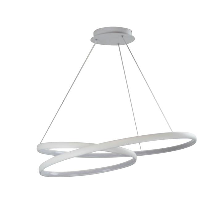 Infinity Led Spiral Pendant White