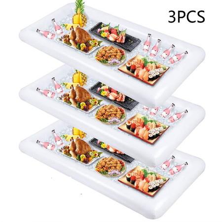 Inflatable Serving Tray Bar Buffet Cooler with drain plug Party Supplies X 3PCS