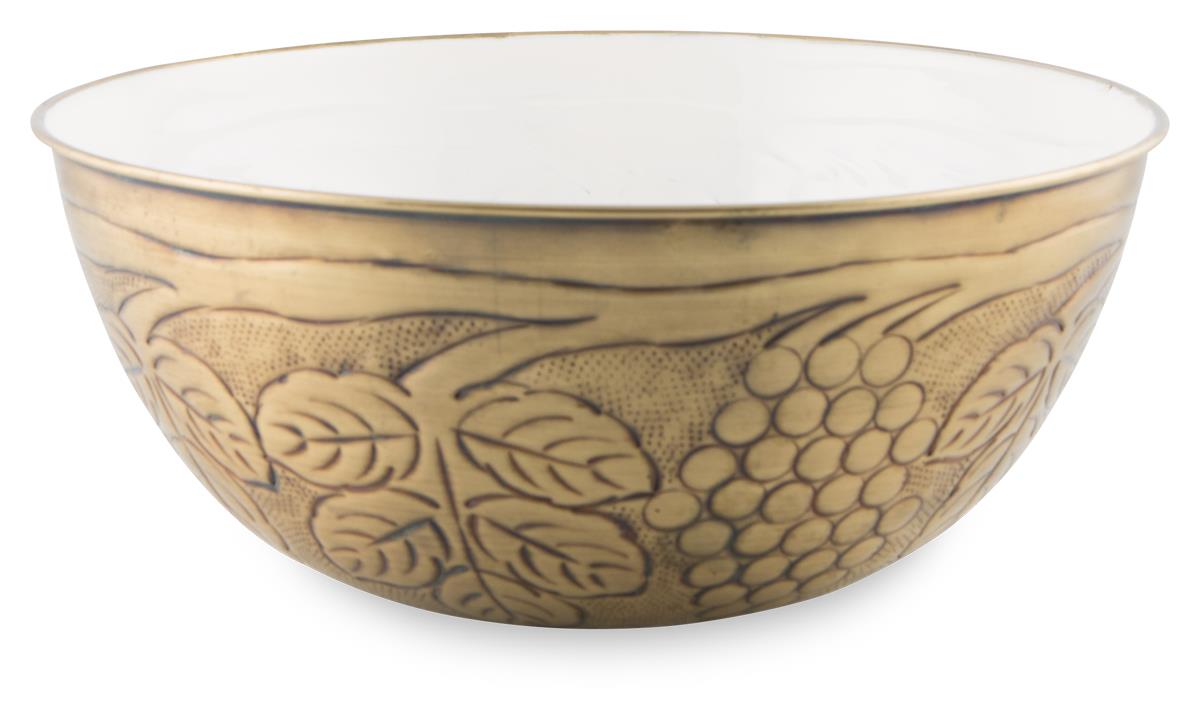 Iron and Enamel Pineapple Bowl Medium