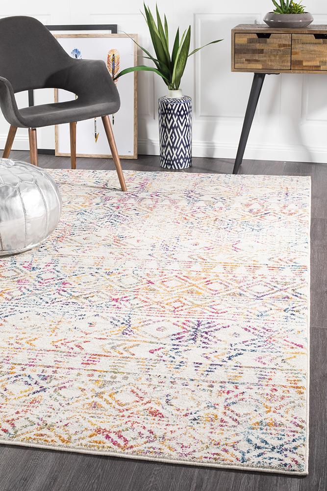 Ismail Multi Grey Rustic Rug 230x160cm