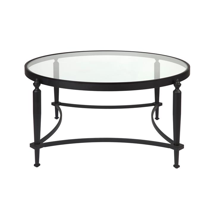 Jak Glass Coffee Table - Black