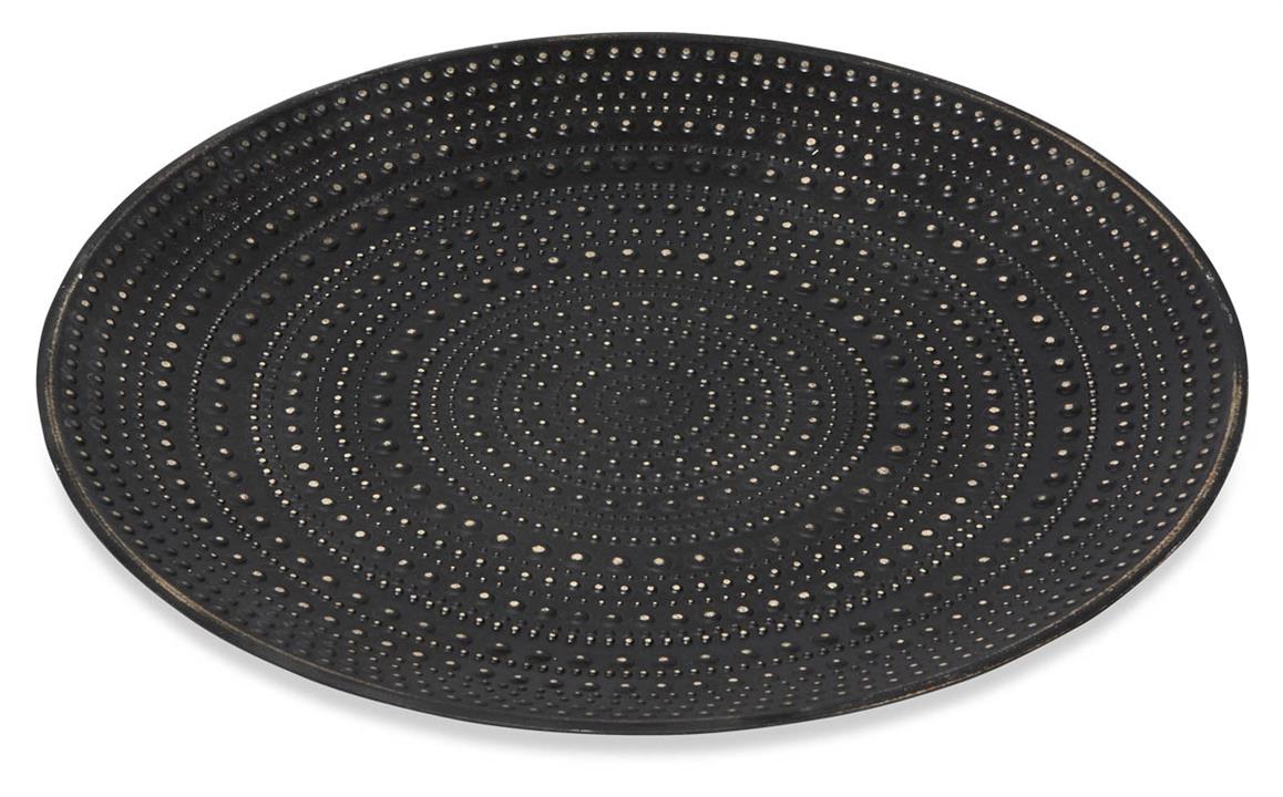 Jamala Dot Decor Tray Large - Black