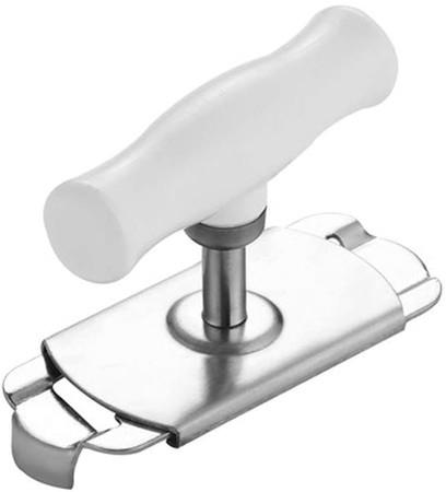 Jar Opener Adjustable Stainless Steel Lids Off Easy Jar Opener for 0.98-3.93inch Bottle Can (White)