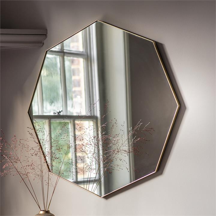 Jayce Octagon Mirror Champagne
