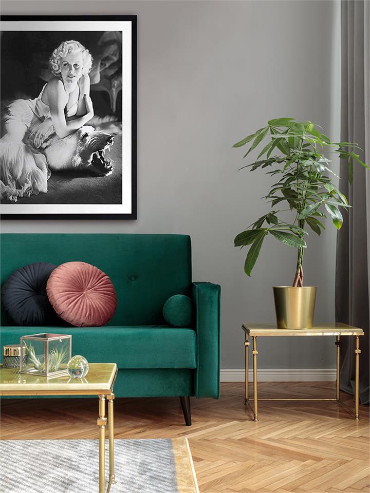 Jean Harlow - Frame Black - With Mat - 84x105 - Portrait