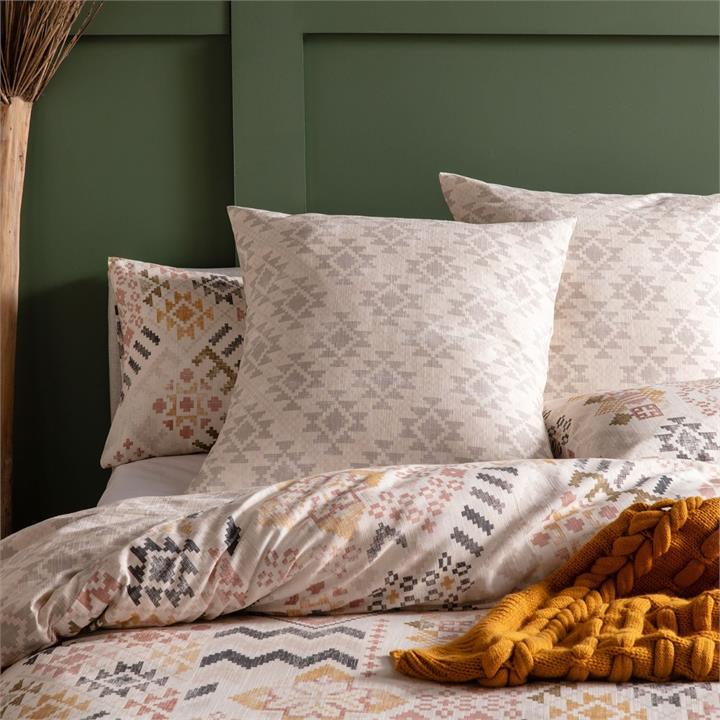 Kana Euro Pillowcase - Neutral Square