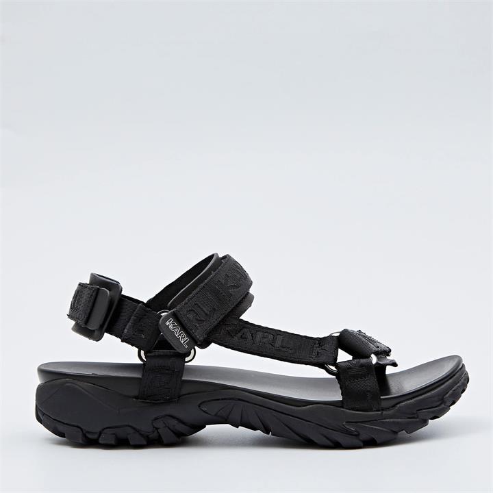 KARL LAGERFELD Men's Volt Aktiv Karl Strap Run Sandals - Black - UK 6