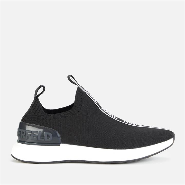 KARL LAGERFELD Women's Finesse Knitted Sock Trainers - Black - UK 8